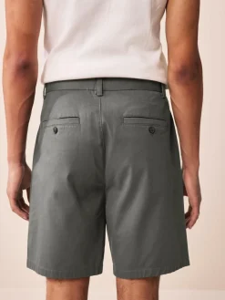 Next Black/Navy/Charcoal Straight Fit Stretch Chinos Shorts 3 Pack^ Shorts