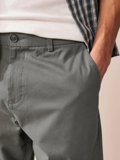 Next Black/Navy/Charcoal Straight Fit Stretch Chinos Shorts 3 Pack^ Shorts