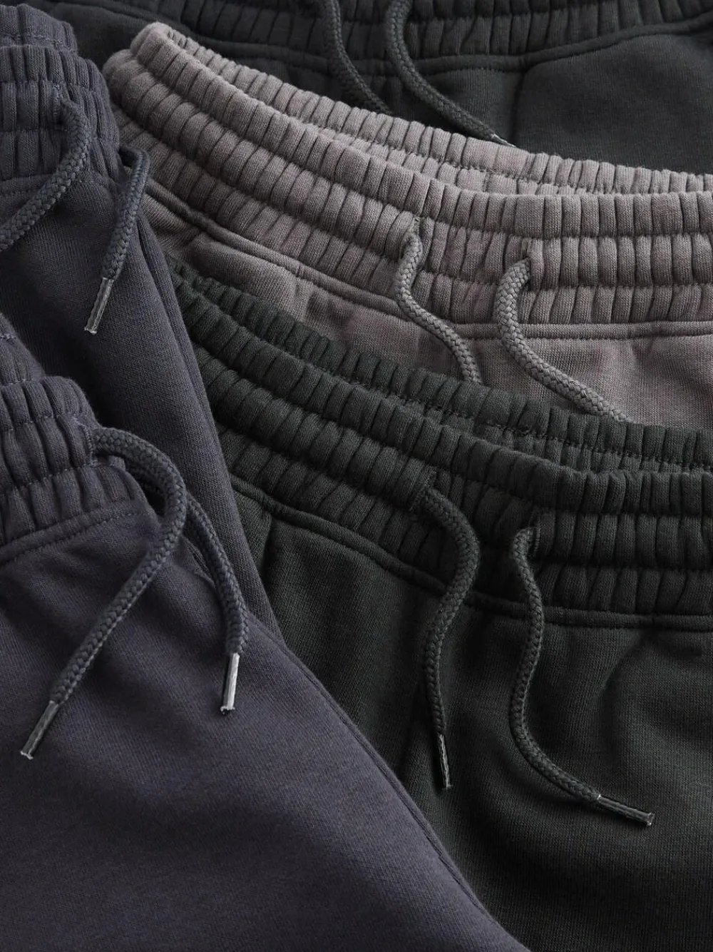 New Next Regular Fit Basic Joggers 5 Pack (3-16yrs) Black/Navy/Grey