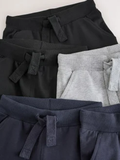 New Next Black/Navy/Grey Skinny Fit Joggers 5 Pack (3mths-7yrs)