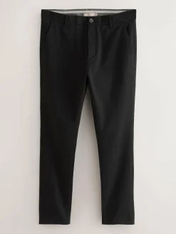 Best Next Black/Navy/Stone/Blue Slim Stretch Chino Trousers 4 Pack