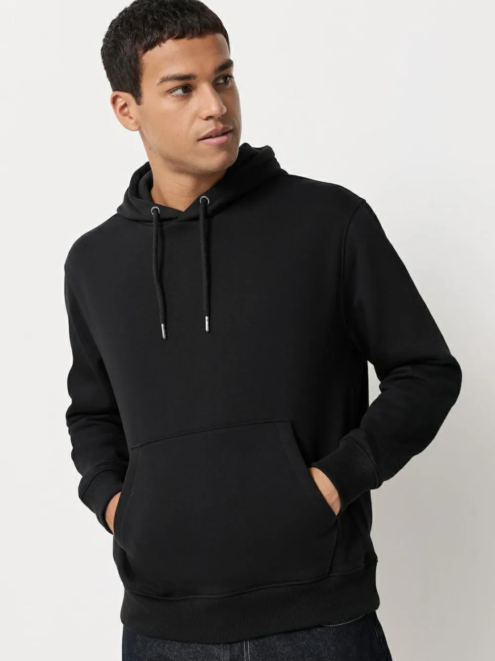 Sale Next Cotton Rich Jersey Overhead Hoodies 2 Pack Black/Neutral