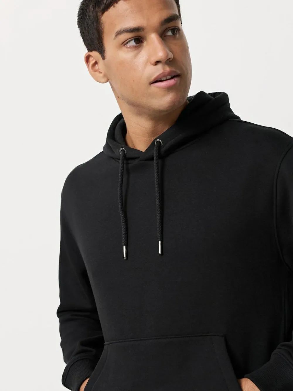 Sale Next Cotton Rich Jersey Overhead Hoodies 2 Pack Black/Neutral