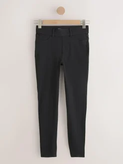 New Next Full Length Jersey Denim Leggings 2 Pack Black/Rinse Blue