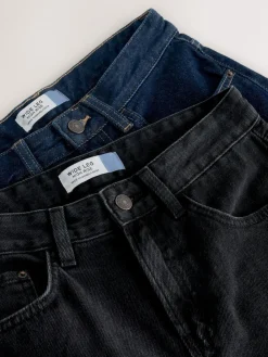 Next Wide Leg Jeans 2 Pack^Women Jeans|Jeans