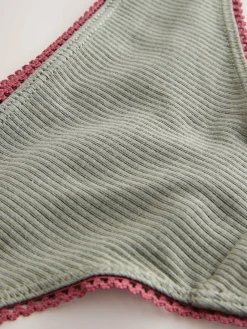 Next Thong Cotton Rib Knickers 3 Pack^Women Panties