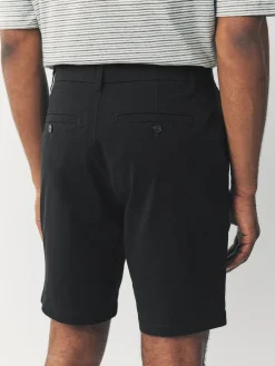 Sale Next Straight Fit Stretch Chino Shorts 4 Pack Black/Vintage Blue/ White/ Mushroom