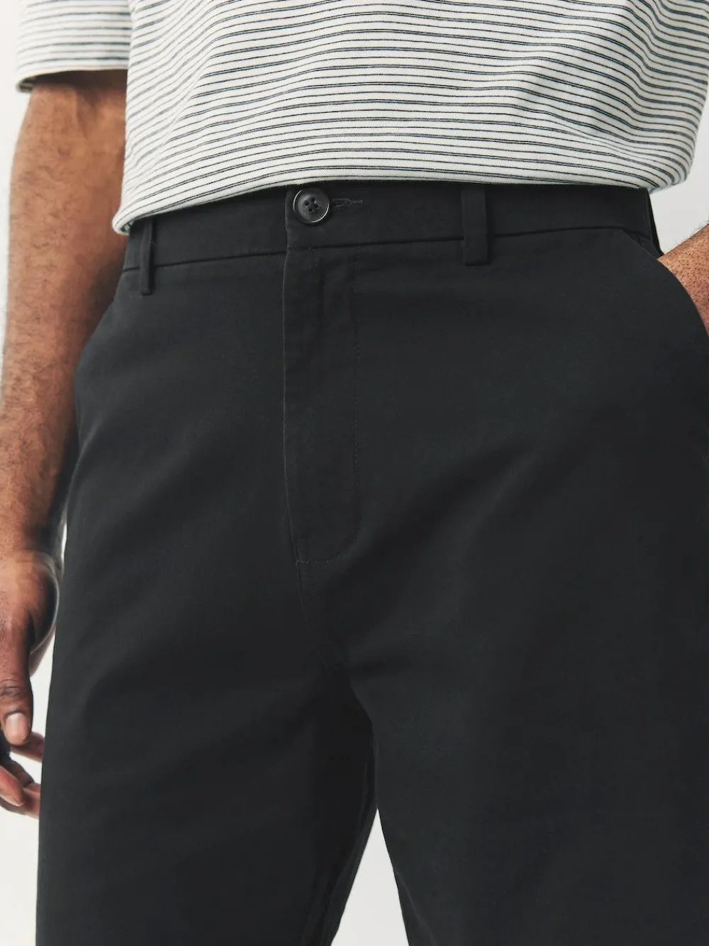 Sale Next Straight Fit Stretch Chino Shorts 4 Pack Black/Vintage Blue/ White/ Mushroom