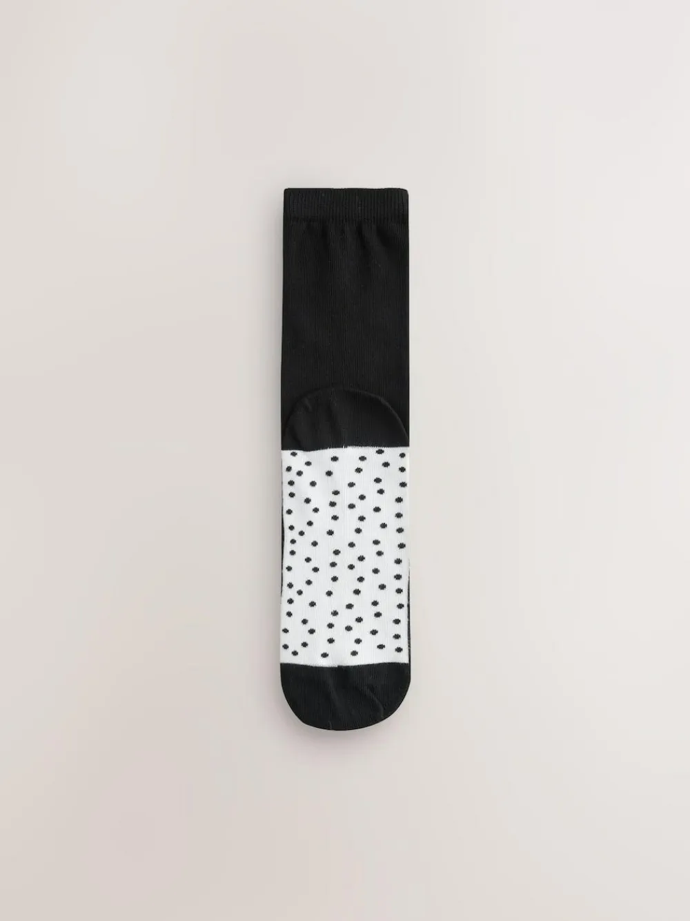 Outlet Next Black/White Spots/Stripe Footbed Ankle Socks 4 Pack Black/WhiteSpots/Stripe