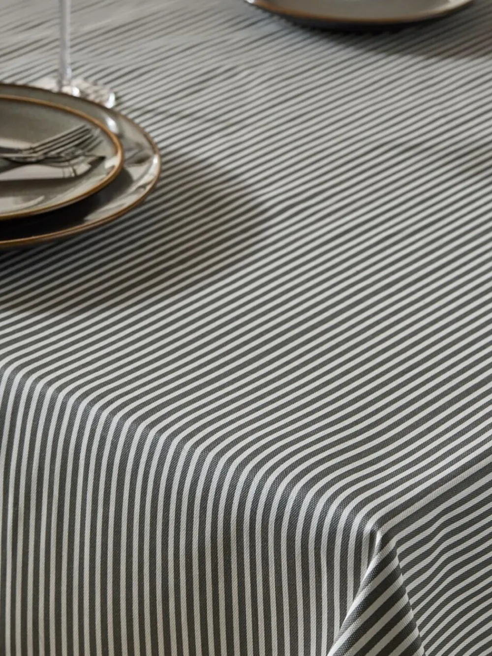 Next Bronx Stripe Wipe Clean Tablecloth^ Table Linen, Placemats & Coasters