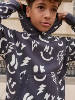 Next Knitted Hoodie (3-16yrs)^BOY Knitwear & Sweaters|Knitwear