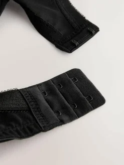 Online Next Black/White DD+ Non Pad Balcony Smoothing Animal Mesh Underwired With Side Support Bras 2 Pack