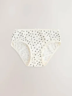 Best Next Ditsy Print Briefs 5 Pack (1.5-16yrs) Black/White