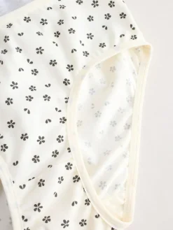 Best Next Ditsy Print Briefs 5 Pack (1.5-16yrs) Black/White