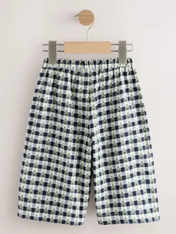 Online Next Black/White Floral Gingham Trousers (3mths-7yrs)
