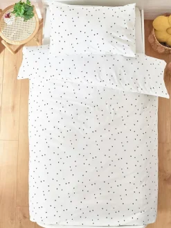 Outlet Next Reversible Duvet Cover And Pillowcase Set Black/White Hearts