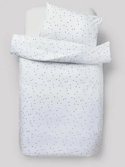 Outlet Next Reversible Duvet Cover And Pillowcase Set Black/White Hearts