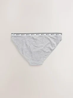 Next High Leg Cotton Logo Knickers 7 Pack^Women Panties|All Lingerie