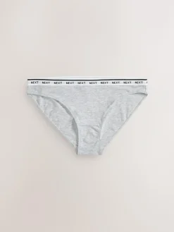 Next High Leg Cotton Logo Knickers 7 Pack^Women Panties|All Lingerie