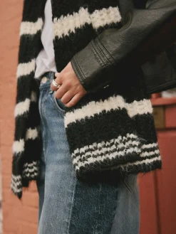 Next Knitted Wool Blend Striped Scarf^Women Hats, Gloves & Scarves|Hats, Gloves & Scarves