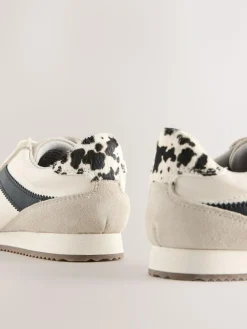 Best Next Lace Up Trainers Black/White