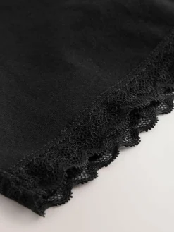 Next Black/White Menopause Friendly Cooling Thigh Smoothing Shorts 2 Pack^Women Shapewear