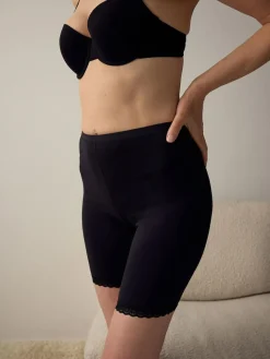 Next Black/White Menopause Friendly Cooling Thigh Smoothing Shorts 2 Pack^Women Shapewear