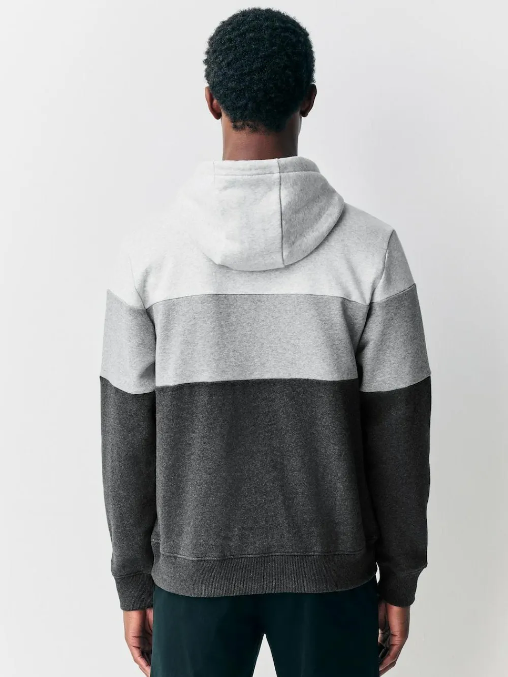 Discount Next Overhead Hoodie Colour Blocking Sweatshirt Black/White