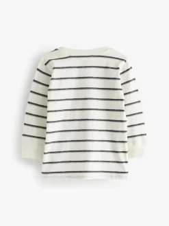 Next Plain Long Sleeve T-Shirts 5 Pack (3mths-7yrs)^BOY Tops|Multipacks