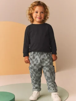 Next Plain Long Sleeve T-Shirts 5 Pack (3mths-7yrs)^BOY Tops|Multipacks