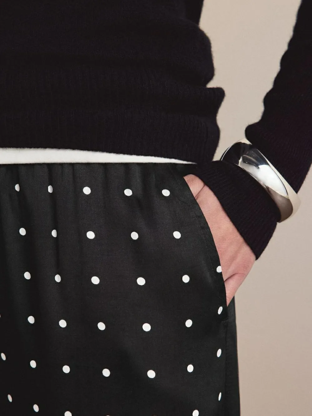 Next Satin Tie Waist Wide Leg Trousers^Women Pants