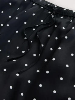 Next Satin Tie Waist Wide Leg Trousers^Women Pants