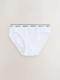 Online Next Bikini Briefs 10 Pack (5-16yrs) Black/White Print