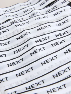 Online Next Bikini Briefs 10 Pack (5-16yrs) Black/White Print