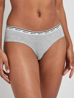 Next Short Cotton Logo Knickers 7 Pack^Women Panties|All Lingerie