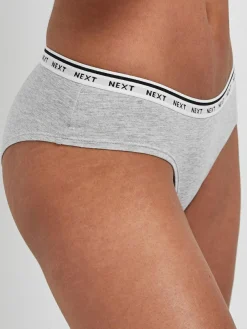 Next Short Cotton Logo Knickers 7 Pack^Women Panties|All Lingerie