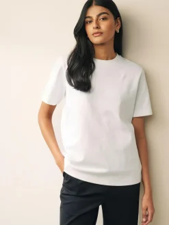 Next Short Sleeve Heavyweight T-Shirts 2 Pack^Women Nightwear|Tops & T-Shirts