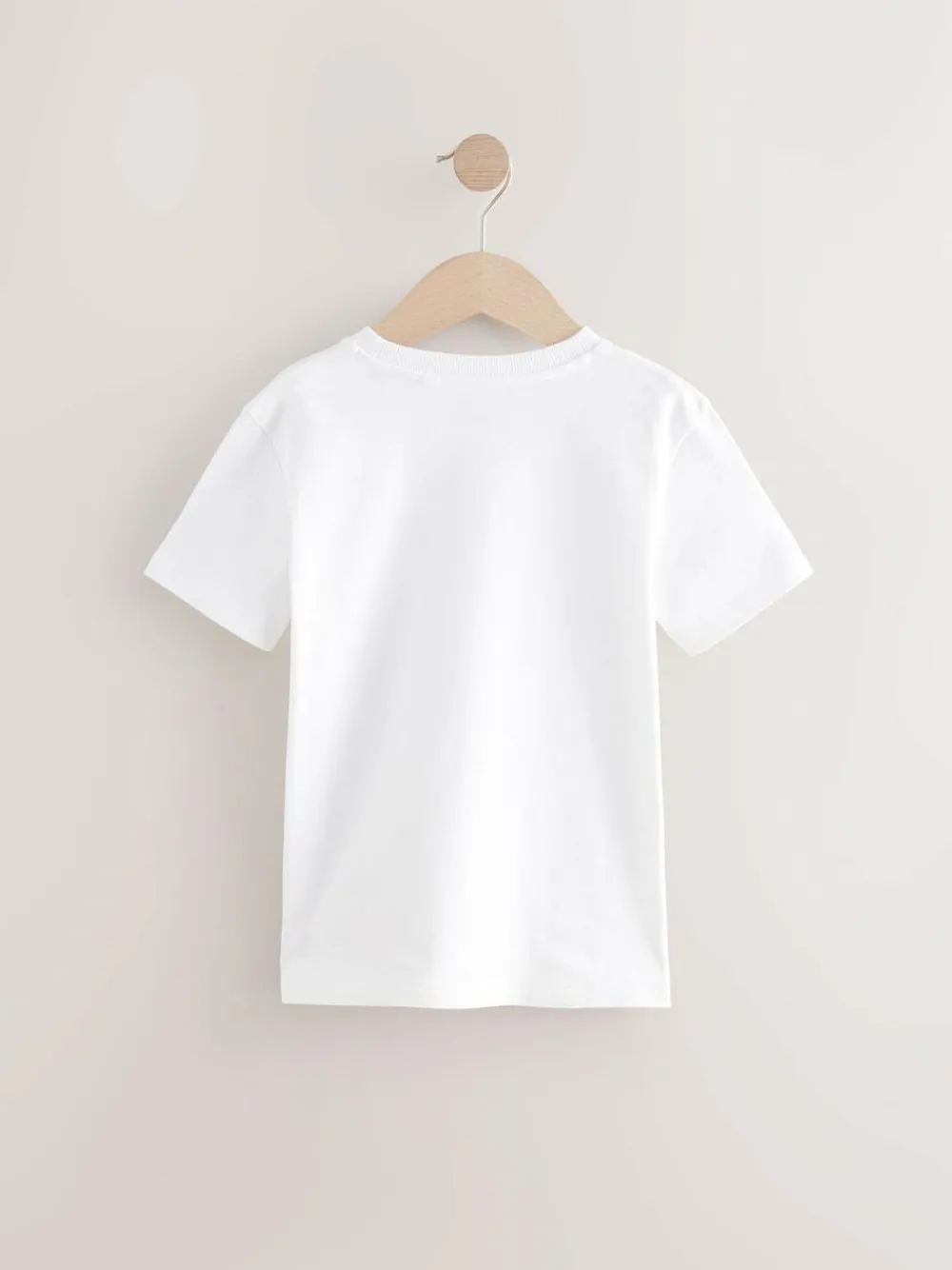 Clearance Next Black/White Short Sleeve Stag Embroidered T-Shirts 2 Pack (3-16yrs)