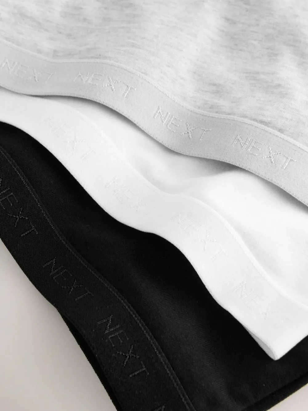 Hot Next Strappy Racer Back Crop Tops 3 Pack (5-16yrs) Black/White