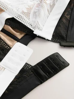 Next Black/White Total Support Non Pad Wire Ultimate Comfort Bras 2 Pack^Women Dd+ Range|Bras