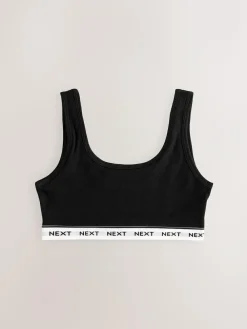 Next Black/White/Grey Crop Tops 3 Pack (5-16yrs)^ Bras & Crop Tops