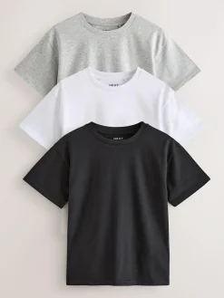 Next Black/White/Grey Oversized T-Shirts 3 Pack (3-16yrs)^ T-Shirts