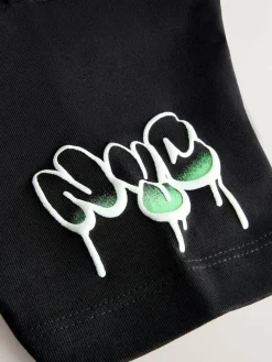 Next Black/White/Grey Relaxed Fit Graphic Print Short Sleeve T-Shirts 3 Pack (3-16yrs)^BOY T-Shirts