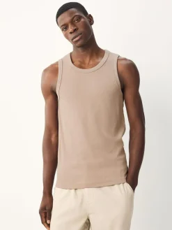 New Next Black/White/Neutral/Navy 4 Pack Slim Ribbed Vest