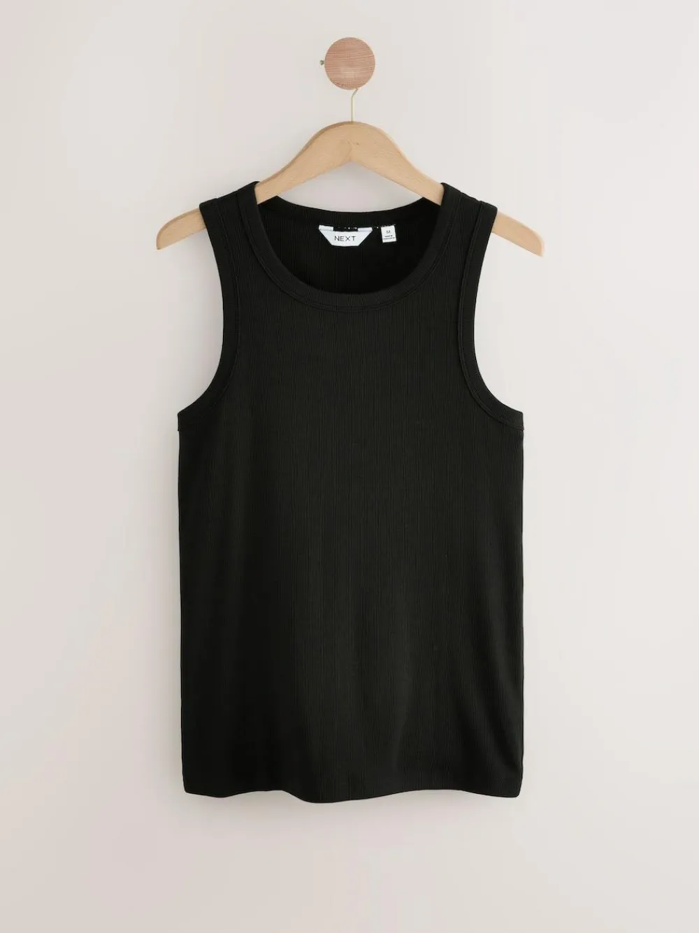 New Next Black/White/Neutral/Navy 4 Pack Slim Ribbed Vest