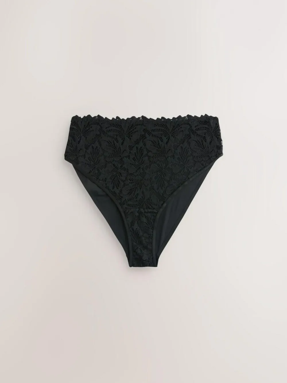 Outlet Next High Waist High Leg Lace Front NVPL Knickers 3 Pack Black/White/Nude