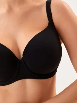 Next Black/White/Pastel Rose Nude Pad Balcony DD+ Cotton Blend Ultimate Comfort Bras 3 Pack^Women Dd+ Range|Bras