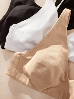 Next Non Pad Non Wire Cotton Blend Ultimate Comfort Bras 3 Pack^Women All Lingerie|Bras