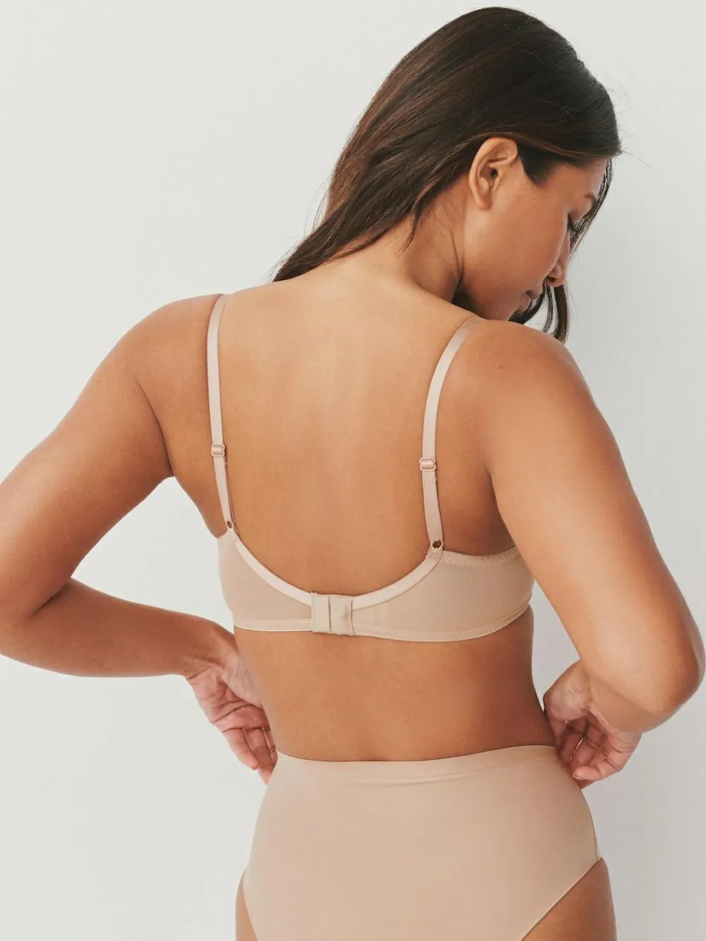 Next Black/White/Praline Nude 3 Pack Non Pad Full Cup Bras