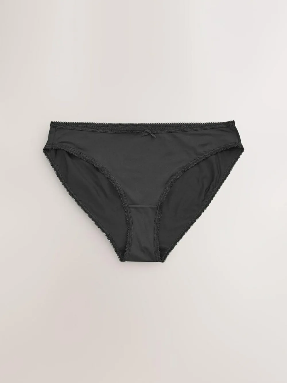 Sale Next High Leg Microfibre Knickers 7 Pack Black/White/Praline Nude